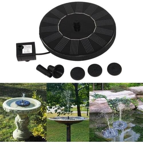Solar Powered Fountain Pump Artificial Outdoor Fountain Watering Pump Bird Bath Water Pump Panel Kit For Garden Fish Tank Pond