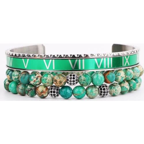 JARAVVI Stone Bracelets For Men