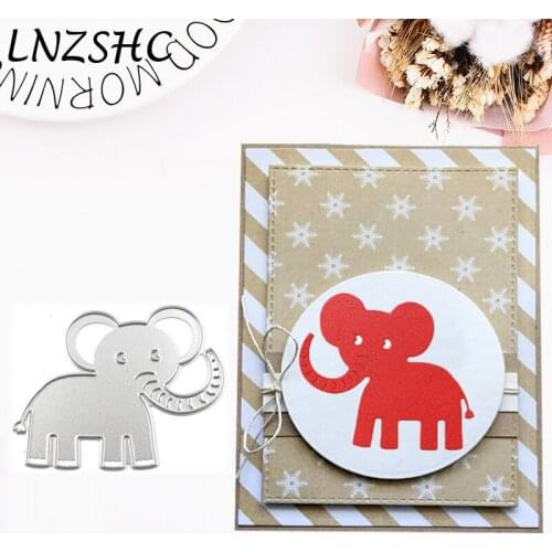 Elephant Metal Cutting Dies Crafts Stencil For DIY Scrapbooking Paper/Photo Album Cards Decorative Embossing Die