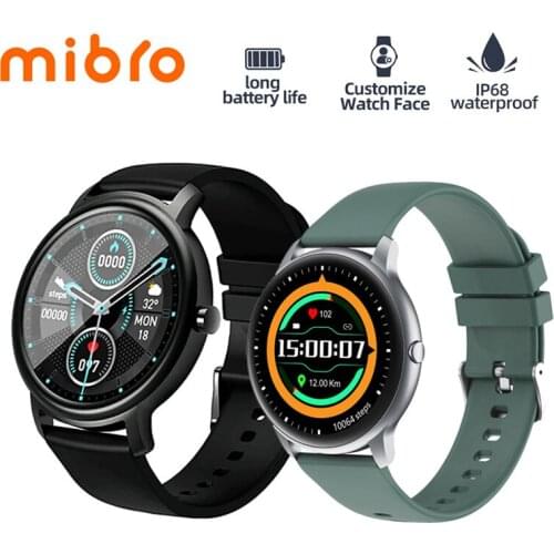 Mibro Air Smart Watch Fitness Tracker Watch with 12 Sports Modes Heart Rate Sleep Monitor BT5.0 Smartwatch Men Womens Watches