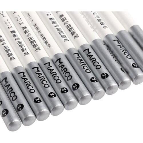 12pcs White Fine Art Drawing Non-toxic Base Pastel Pencils Set for artist Sketch