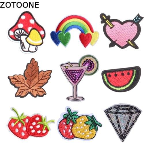 ZOTOONE Sequin Patches Stripes for Clothes Embroidery Patch Iron on Letters Heart Applique Alien Sequin Applique for Clothes E