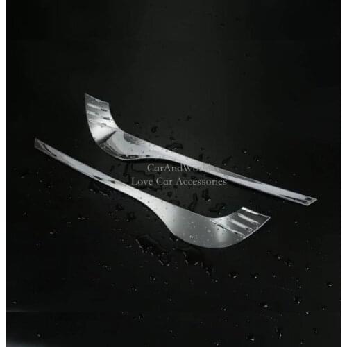 Front Fog Light Eyebrow Cover For Mazda CX-5 CX5 2017 2018 Head FogLight Lights Lamp Trims ABS Chrome Car-Styling Accessories