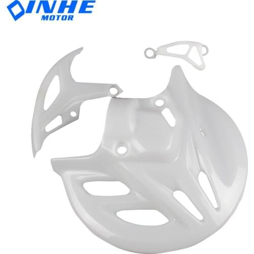 Motocross Front Brake Disc Cover Rear Calipers Guard Plate Brake Protector For Honda CRF 250 450 CRF250R CRF450R 2013-2017