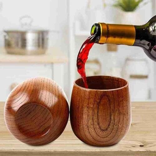 Primitive Handmade Natural Spruce Wooden Cup Green Drinkware Mate Tea Decor Cup Milk Breakfast Mugs Home Yerba Beer Cup U1G2