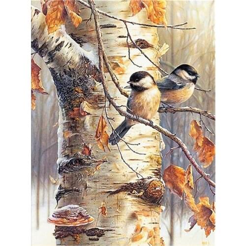 Animal Bird Printed Fabric 11CT Cross Stitch Embroidery Kit DMC Threads Painting Handicraft Handmade Needlework Wholesale