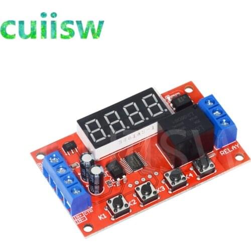 DC 5V 12V 24V 10A Adjustable Time Delay Relay Module 32 Modes LED Digital Timming Trigger Timer Control Switch Pulse Cycle