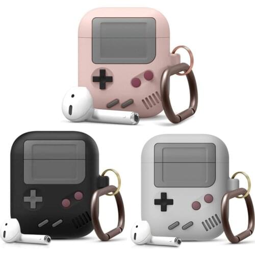 Game Console Wireless Bluetooth Earphone Case for Airpods Pro Airpod 1 2 Gameboy Silicon Headphone Cover for Air Pods with Hoook