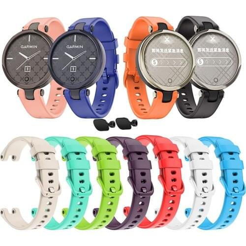 Silicone Watch Band Sport Band Straps For -Garmin Lily Women Fitness Sport Bracelet Replacement Watchband Smart Watch 125+80mm