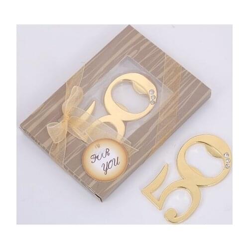 Wedding supplies advertising promotional gifts small gifts European and American new creative 50 alloy beer bottle opener