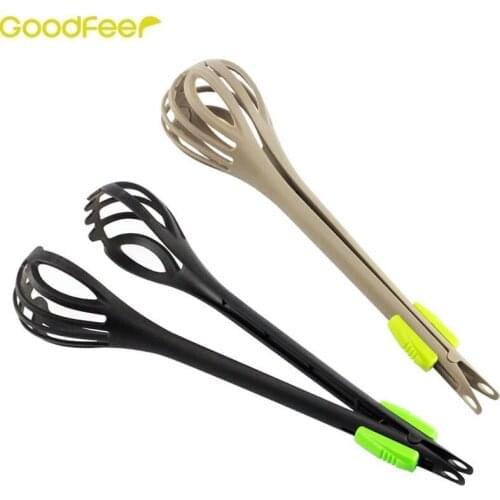 Goodfeer 3 In 1 Egg Beater For Food Holding Mixing Straining Clamping Egg Whisk Tong Multifunctional Food Blender Processor