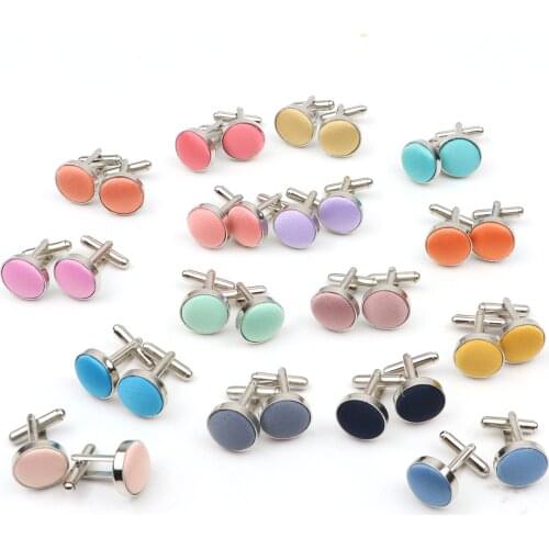 Mens Solid Color Cufflinks New Design Round Braided Shirt Cuff Link For Gentleman Wedding Party Business Suit Accessories Gift