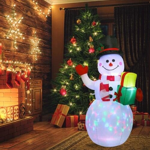 1.5m Christmas Inflatable Christmas Snowman Lantern Luminous Decoration Home Indoor and Outdoor Birthday Christmas Decorations