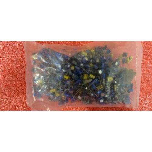 100g mixed capacitors mixed electronic components package red robe purple robe brown god electrolytic capacitor