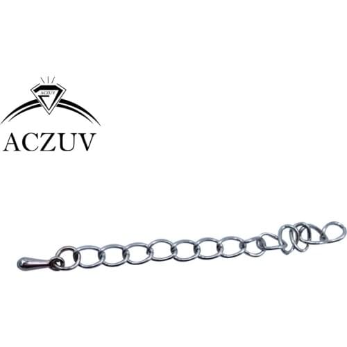 1000pcs Rhodium Plated Bracelet and Necklace End Extender Chain with Tear Drop Beads Jewelry Findings DIY Accessories ECD005