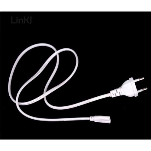 2-prong Power Cord White 1M EU European Port AC Power Cord Cable Slim Power Cable For Most Printer&laptop Adapters