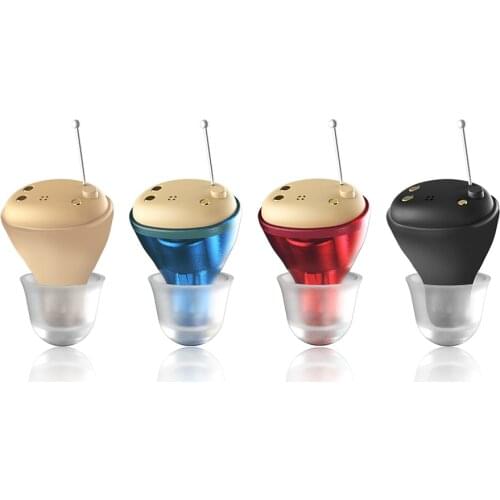 2021 best Mini Rechargeable Hearing Aid Digital CIC Hearing Aids Adjustable Tone Sound Amplifier Portable Deaf Elderly audifonos