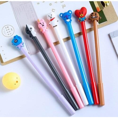 40 Pce Cartoon Dog Stationery Pen Gel Ink Gift Student Office Supplies Pen Kawaii Test Cute Kawaii Pen Stationery Animal Pen