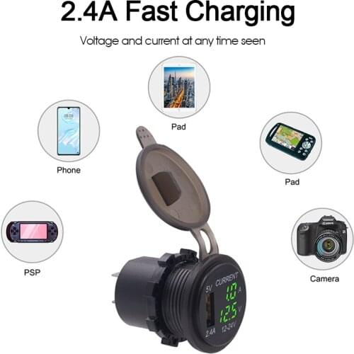 ABS Nylon Anti-Flame Retardant Voltmeter Electric Meter Voltage Meter Reverse Protection Ammeter