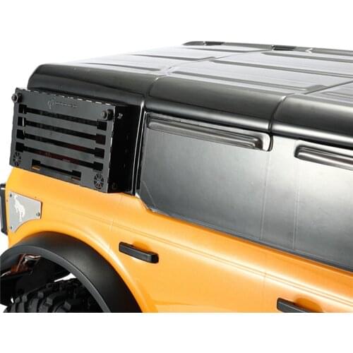 Acrylic Transparent Black Window Sun Visor Wind Rain Shield for 1/10 Trx-4 Bronco RC Crawler Car Upgrade Parts