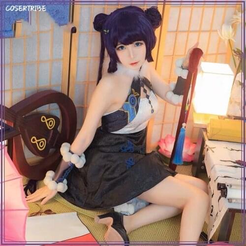 Anime Fate Grand Order FGO The Imperial Concubine Yang Initial Cheongsam Cosplay Costume Halloween Women Free Shipping New 2020