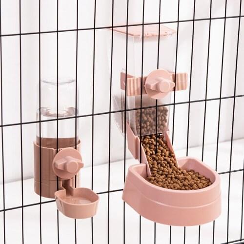 Hanging Automatic Pet Drinking Bottle Feeders for Small Dogs Cat Rabbit Birds Cage Fixed Water Food Dispenser Pet Accessories