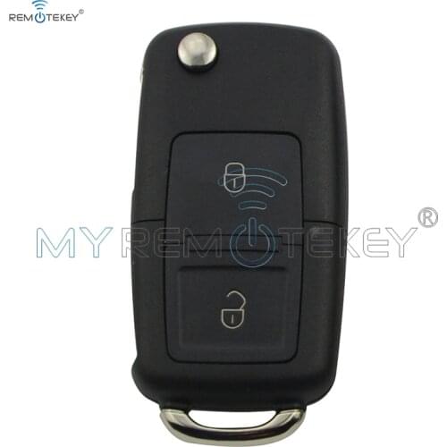 2pcs Car remote key for VW Volkswagen Golf Passat Polo Skoda Seat 2000 2001 2002 2003 1J0959753N 2 button 434 mhz ID48 remtekey