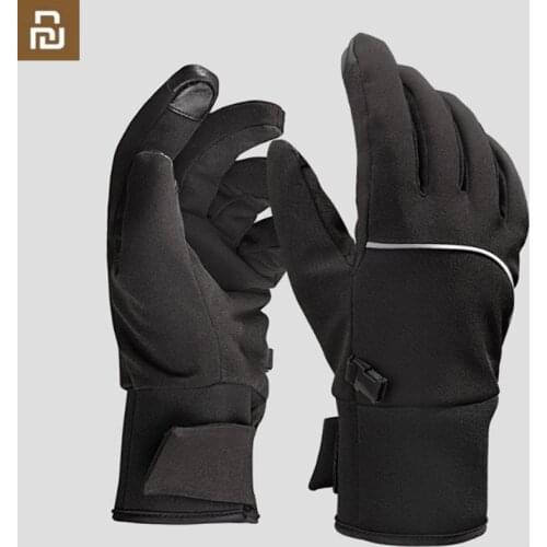 Youpin Qimian Plus Velvet Warm Touch Screen Gloves Outdoor Waterproof Night Reflective Strip Winter Men Women Gloves H33