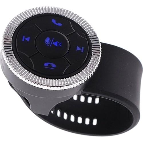 1Set New 7-Key Car Wireless Steering Wheel Control Button With Resin Strap For Android DVD/GPS Navigation Player