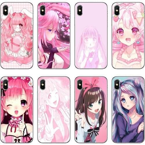 Phone Case Pink Manga Cute Japanese Anime For Samsung Galaxy A71 A70 A60 A51 A50 A41 A40 A31 A30 A20E A21S A12 A10 A7 A5 A3