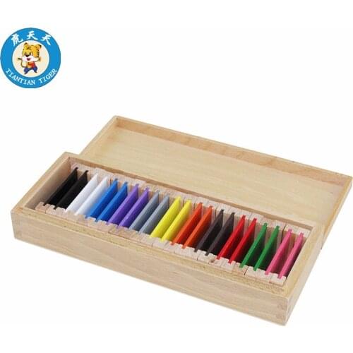 Montessori Baby Sensory Toys Preschool Teaching Material Color Tablet With Box