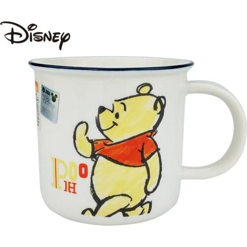 Disney Mug Oatmeal Milk Cup Mickey Children Cartoon Breakfast Cup Household Coffee Cup Large-Capacity Water Cup