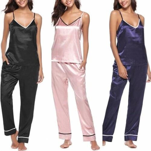 Женские атласные пижамы Faroonee China At AliExpress