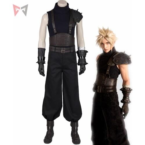 Hot Game Final Fantasy VII Auction Cloud Strifecosplay costume Family Nubu Wrestling Purim Christmas Party set custom made