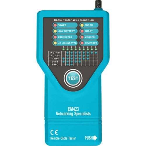 Hot Sale Professional Network Cable Tester High Sensitivity Cable Tester with Condition Portable Networking Specialist Meter