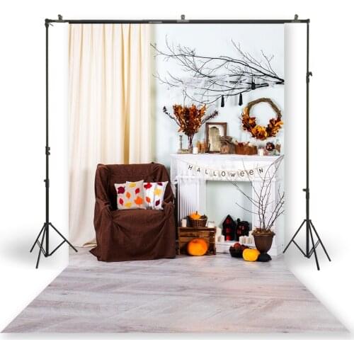 HUAYI Photography Backdrop Newborns Baby Birthday Studio Photo Background Halloween Day Pumpkin Holiday Photo Backdrops XT-6862