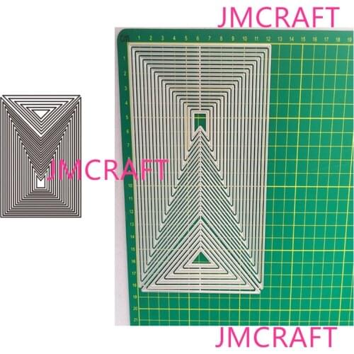 JMCRAFT Three-Dimensional Line Background #1 Metal Cutting Die For Scrapbooking Practice Hands-on DIY Album Card Handmade Tool