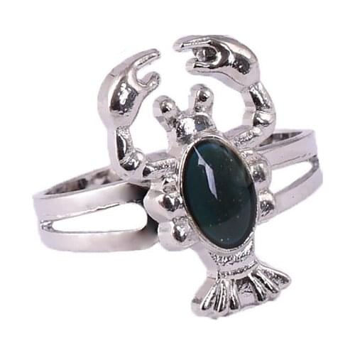 Spider Animal Mood Ring Change Color Ring Adjustable Color Changes To The Temperature Of Your Blood