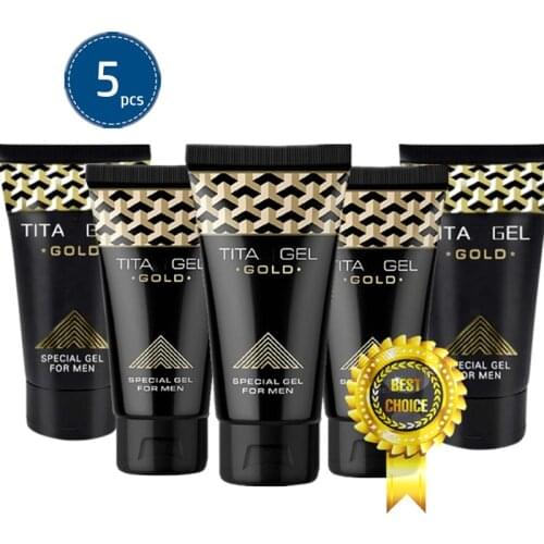 5PCS Original 50ml Russian Gold Gel Penis Enlargement XXL Cream Sexo Dick Growth Lubricante For Men Intim Delay Titan Massage