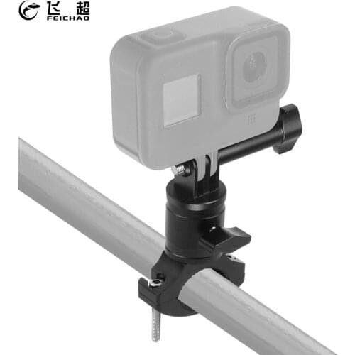 FEICHAO Metal Bike Motorcycle Handlebar Mount Clip Bracket Clamp for Gopro 9 8 Insta360 ONE R X X2 Yi SJcam Eken Action Camera