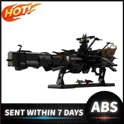 MOC Space Pirate Ship Arcadia-Captain Harlock (Albator) 2328pcs Building Blocks Diy Bricks Educational Christmas Gift For Kids