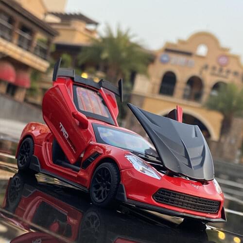 1:32 Corvette Z06 Sports Car Alloy Car Diecasts & Toy Vehicles Car Model Miniature simulation Model Car Collection Kids gift