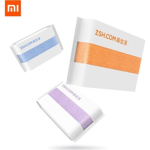 Original Xiaomi ZSH Polyegiene Antibacterical Towel Young Series 100% Cotton 5 Colors Highly Absorbent Bath Face Hand Towel