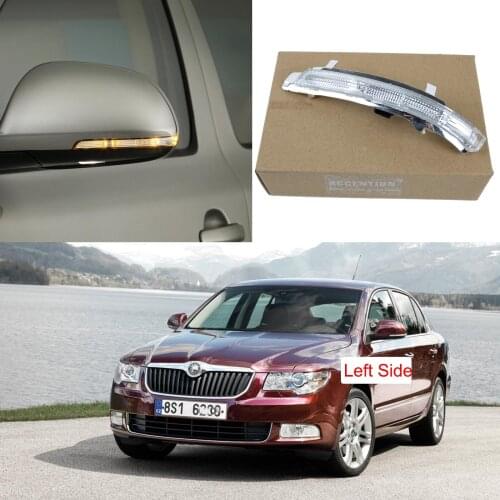 For Skoda Superb 2009 2010 2011 2012 2013 2014 2015 Front Turn Signal Light Left Side Wing Mirror Indicator Lamp