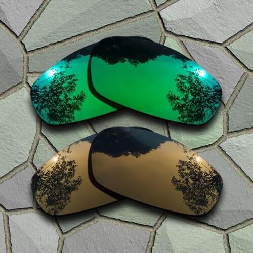 Jade Green&Bronze Copper Sunglasses Polarized Replacement Lenses for Split Jacket