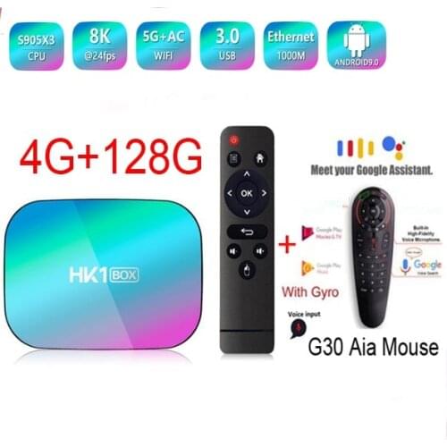 HK1 BOX S905X3 Amlogic 8K smart tv Box Android 9.0 gigabit lan bt4.0 2.4g&5g Wifi Y0utu1 Nef1x g0gle media player