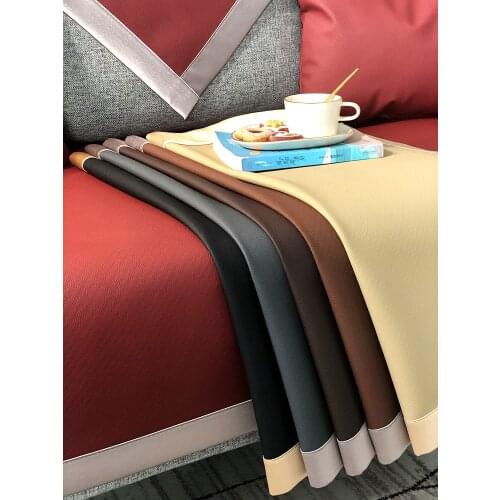 Luxury leather sofa cushion cover waterproof anti-slip cushion Custom corner sofa slipcover 2/3/4 seater sofa protective cover