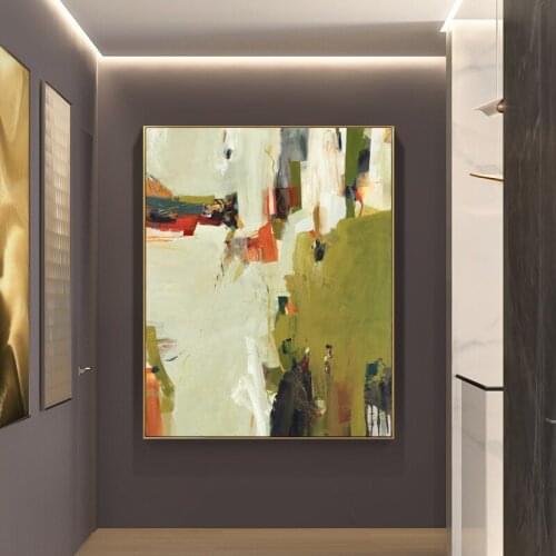 Pure hand-painted Oil Painting Decorative Painting Style Scandinavian Style Hotel Club Designer Art Paintings Of large-size Mura