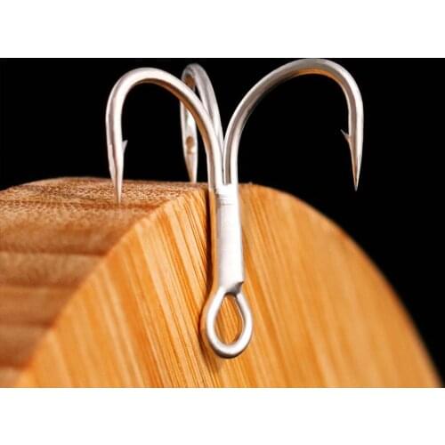 Carbon Steel Fishing Treble Hook High Strength Hooks 1# 2# 4# 6# 8# 10# Sea Fishing Anchor Hook