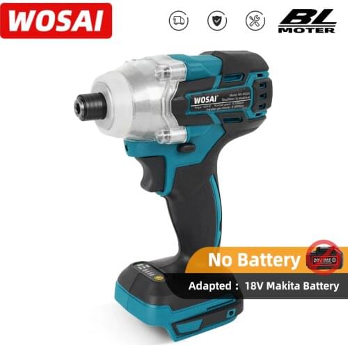 WOSAI MT-Series 20V Cordless Electric Screwdriver Speed Brushless Impact Wrench Rechargable Drill Driver for Makita Battery